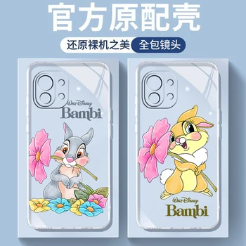 Bambi Thumper Cute Для Xiaomi Mi 13 12 11 10 11T 10T 9T 9 8 Note 10 Ultra Pro Lite Силиконовый Прозрачный Чехол Для Телефона Coque Capa