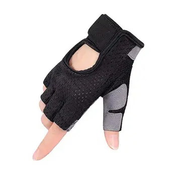 1 пара носимых ударопрочных перчаток для тренировок на полпальца, перчатки для верховой езды, практичные износостойкие
