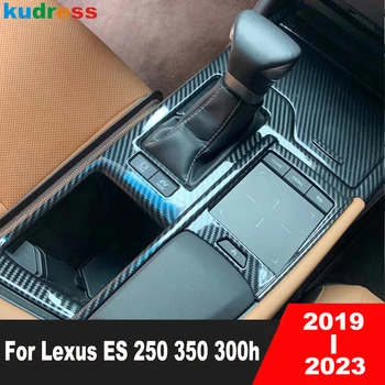 Для Lexus ES 250 350 300h 2019-2021 2022 2023 Карбоновая Центральная Консоль Автомобиля Коробка Переключения Передач Отделка Панели Панели Аксессуары Для Интерьера